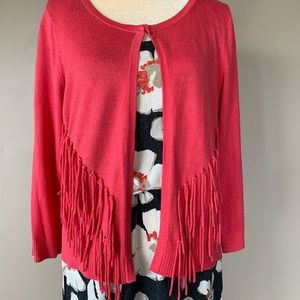Inc International concepts coral cardigan NWOT Lg
